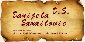 Danijela Samailović vizit kartica
